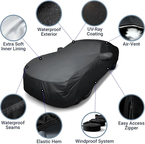 Vista 4 de Funda de automóvil personalizada de alta calidad para Infiniti G20 1991-2002, resistente, impermeable, para todo tipo de clima, lluvia, nieve