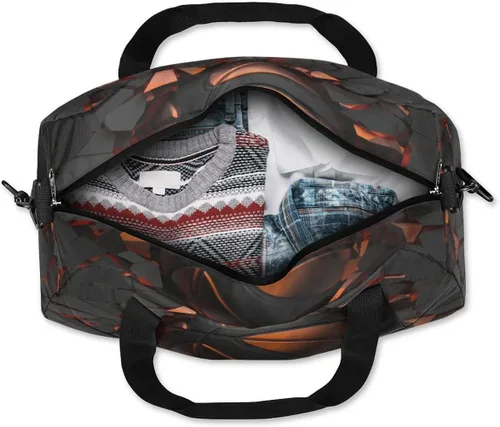 Vista 7 de Bolsa de lona ligera para niños, bolsa deportiva de gimnasio para niños y niñas, pequeña bolsa de viaje para baile, bolsa de mano para fiestas