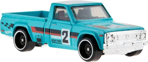 Vista 5 de Hot Wheels Paquete de 10, juego de 10 camiones de juguete a escala 1:64, mezcla de camionetas con licencia oficial y sin licencia, rescate o semi