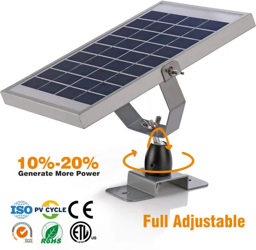 Vista 4 de SUNER POWER - Alimentador de ciervos impermeable de 6V, cargador de batería solar y mantenedor - 5 vatios Panel solar integrado Controlador de carga