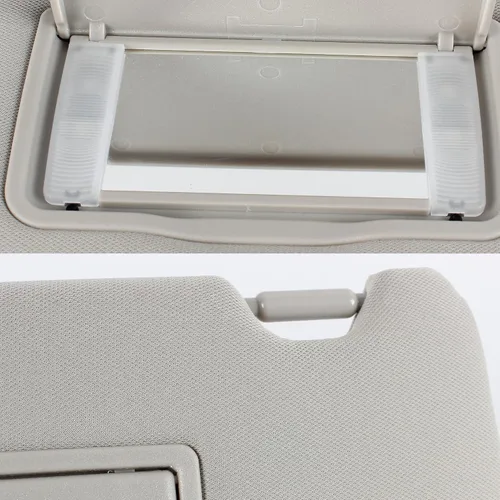 Vista 5 de PEVEST Visera Solar con Luces y Espejo LH Lado del Conductor - Interior Gris Platino para Honda HR-V EX-L/EX/LX/Sport 2016-2022 Reemplaza