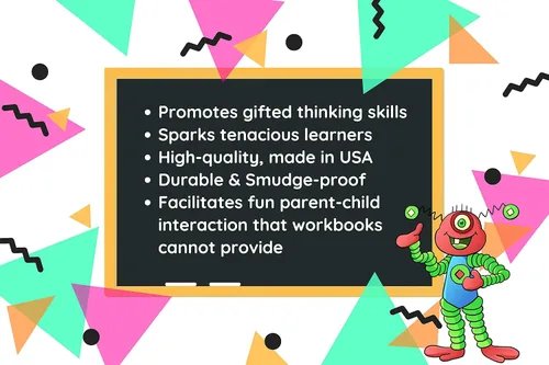 Vista 4 de TestingMom Kindergarten-In-A-Box - Paquete de tarjetas didácticas de aprendizaje para dotados (juego 2) – Conocimiento general, verbal, espacial