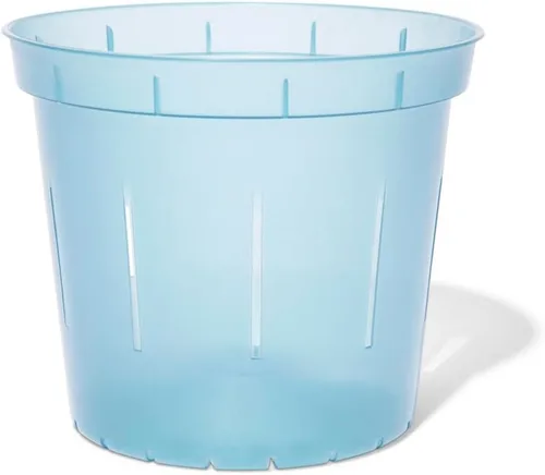 Vista 9 de rePotme Macetas de 4 pulgadas, paquete de 6 macetas (transparentes), maceta transparente ranurada para plantas de interior, perfecta para orquídeas
