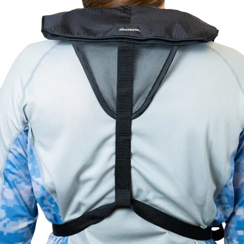 Vista 4 de BLUESTORM Cirrus26 Inflatable PFD Life Jackets for Adults US Coast Guard Approved Automatic Life Vest w/Manual Override Convertibility