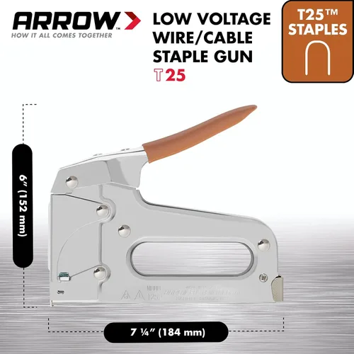 Vista 3 de Arrow Fastener T25 - engrapadora de cables.