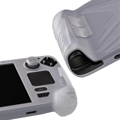 Vista 8 de PlayVital Armor Series - Funda protectora para cubierta de vapor, protector de silicona suave para cubierta de vapor con mejora de botón trasero