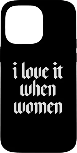 Vista 21 de Love it When Women Subtle Lesbian Funny Minimal Bi Pride Gay Case for iPhone 16