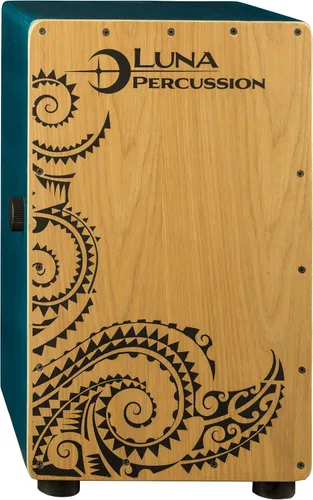 Vista 2 de Luna Cajon con bolsa de concierto, negro satinado