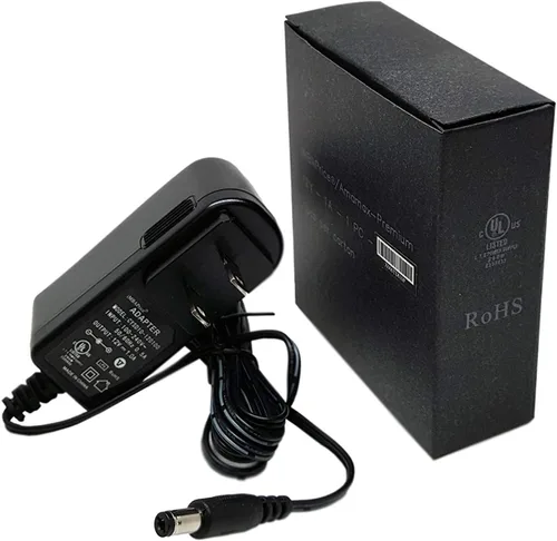 Vista 5 de iMBAPrice, adaptador de pared 9V CC - conector de 5,5 x 2,1, 500mA UL Negro