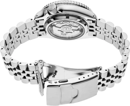 Vista 5 de SEIKO SSK001 5 Reloj deportivo para hombre, tono plateado, 1.673 in, acero inoxidable, negro, Negro