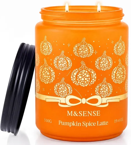 Vista 15 de M&SENSE Ode to Winter - Vela perfumada para el hogar, cera de soja natural, mecha de algodón, aroma de invierno, 7.05 onzas hasta 50 horas de tiempo