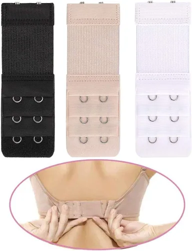 Vista 7 de Akstore 6 piezas para mujer, suave y cómodo, elástico extensible, 2 ganchos y 3 filas para mujer