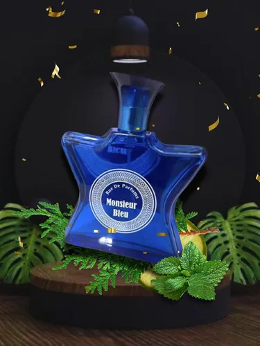 Vista 5 de MONSIEUR BLEU POUR HOMME EAU DE PARFUM 3.4 FL. Oz Fragancia aromática amaderada para hombre.