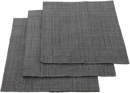Vista 2 de Restaurantware Luxenap - Servilletas de cena de 2 capas de 15.5 x 15.3 pulgadas, 50 servilletas desechables, sensación de lino con hilos blancos