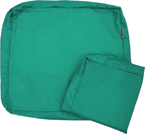 Vista 2 de Paquete de 2 cojines de plataforma de espuma viscoelástica para exteriores de 23 x 23 x 5 pulgadas con funda interna impermeable para muebles