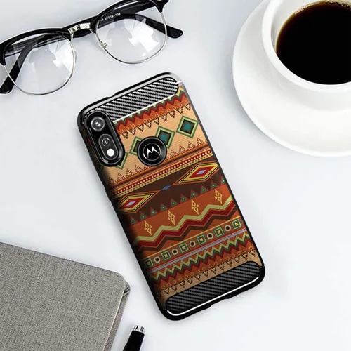 Vista 3 de CasesOnDeck - Funda compatible con Motorola Moto E (2020), diseño delgado, flexible, elegante, de protección contra golpes, funda de poliuretano