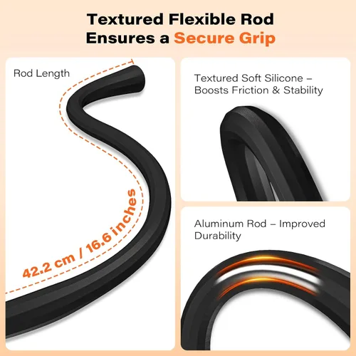 Vista 2 de A2C Soporte universal flexible para cámara de bebé compatible con óptica infantil DXR 8 DXR-8 Pro, VTech, ANMEATE, soporte para la mayoría