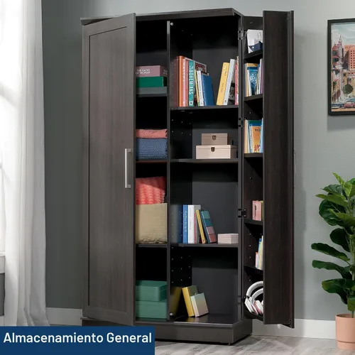 Vista 5 de Sauder HomePlus - Armario de almacenamiento/ gabinetes de despensa, acabado de roble Dakota