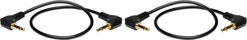 Vista 4 de TRIPP LITE P312-001-RA - Cable de audio mini estéreo de 1 pie de 0.138 in con un enchufe de ángulo recto, color negro