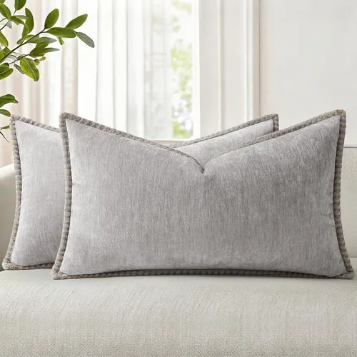 Vista 60 de decorUhome Juego de 2 fundas de almohada de felpilla suave y acogedora de otoño de 12 x 12 pulgadas, fundas decorativas modernas de terciopelo Aqua