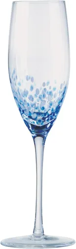 Vista 4 de Speckle - Copas de champán hechas a mano, vajilla perfecta para bodas y celebraciones, 8.5 onzas, multicolor, juego de 4 elegantes copas de champán