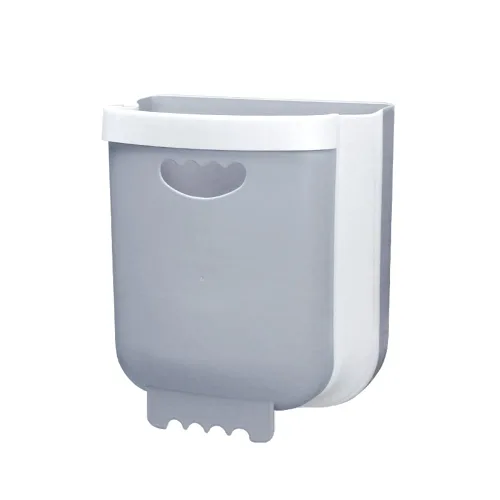 Vista 10 de BWGHBH Papelera colgante para puerta de armario de cocina, cubo de basura plegable para cocina, dormitorio, baño y automóvil (2.1 galones, caqui)