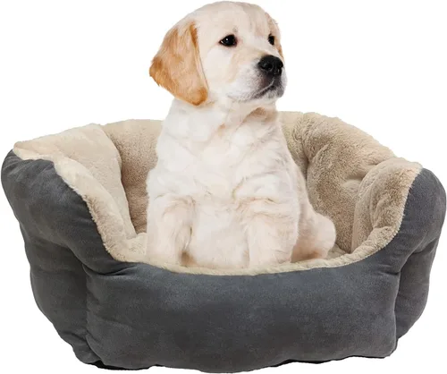 Vista 10 de SPOT Sleep Zone - Cama pequeña para mascotas, de pared alta, reversible, para gatos de interior y perros pequeños, gamuza sintética duradera