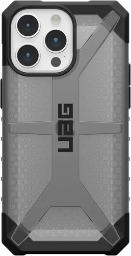 Vista 7 de URBAN ARMOR GEAR UAG [versión actualizada] Funda compatible con iPhone 15 Pro Max de 6.7 pulgadas, color ceniza de plasma, resistente, transparente