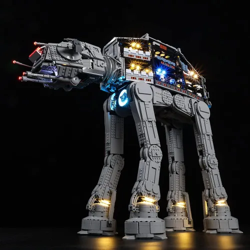 Vista 6 de Kyglaring Kit de luces LED compatible con Lego Set 75313, accesorios de iluminación compatibles con el modelo Star Wars at-at 75313, solo luces