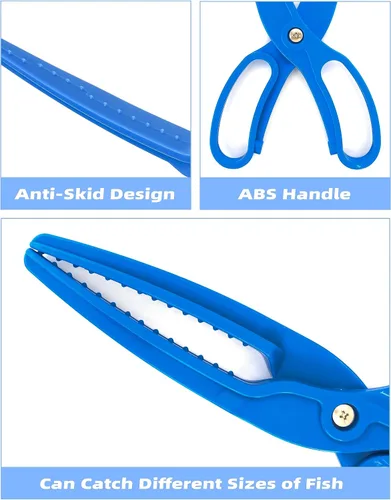 Vista 2 de Bluewing - Pinza de pesca de 9.85 pulgadas, 1 herramienta de control, controlador de abrazadera ligera, agarrador de peces antideslizante