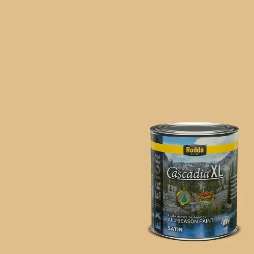 Vista 144 de Rodda Paint CASCADIA XL Pintura e imprimación satinada exterior en uno, cuarto de galón, otoño niño