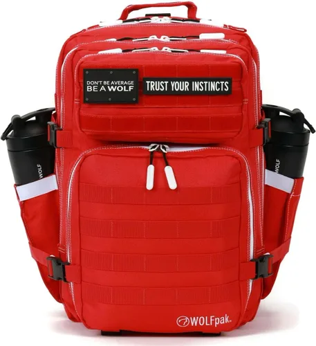 Vista 3 de WOLFpak MOCHILA DE MANEJO DE PREPARACIÓN DE COMIDA DE 45L, Varsity Red Meal, Mochilas Daypack