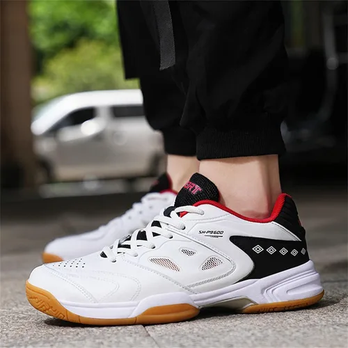 Vista 4 de VEACAM Tenis de bádminton para hombre, estilo casual, atléticos, a la moda, zapatos deportivos de pickleball antideslizantes, zapatos de squash