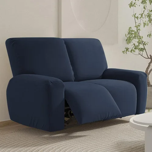 Vista 28 de vctops Fundas para sofá reclinable de 3 cuerpos, elásticas, de punto, suaves, lisas, antideslizantes, para sofá, protector de muebles con parte Café