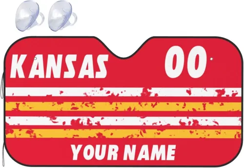 Vista 31 de Parasol personalizado para parabrisas de Arizona. Añade nombre y número personalizados, mantiene tu vehículo fresco, bloquea los rayos UV