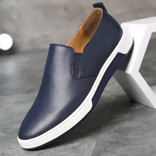 Vista 5 de Zapatos Oxford casuales para hombre, zapatos de vestir con cordones, cómodos zapatos deportivos de moda