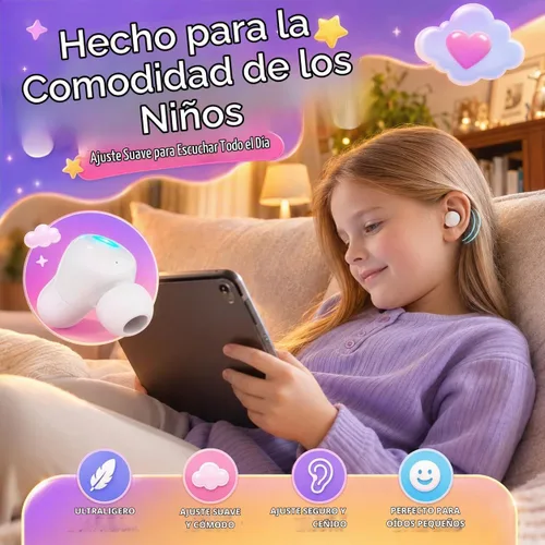 Vista 3 de Auriculares inalámbricos, batería de larga duración, auriculares inalámbricos Bluetooth, auriculares con micrófono, auriculares impermeables IPX5 K2