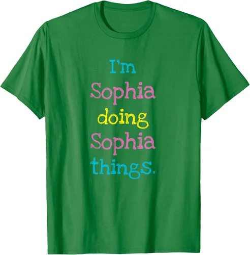 Vista 51 de Sophia - Camiseta con texto personalizado para niñas