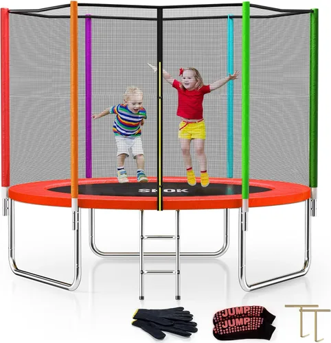 Vista 18 de SKOK Trampoline for Kids,400LBS Outdoor Trampoline with Net-ASTM Approved Trampoline for Children and Adults