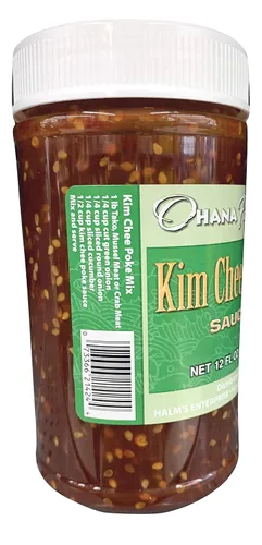 Vista 2 de Ohana Flavors Salsa hawaiana Poke (Kim Chee, 12 onzas líquidas)