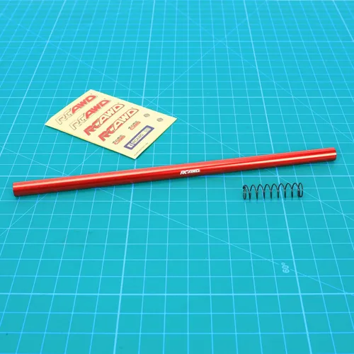 Vista 7 de RCAWD Aleación de aluminio 227Mm centro eje de transmisión para 1-10 Arrma 4s Kraton Rojo For 1-10 Arrma 4s Kraton