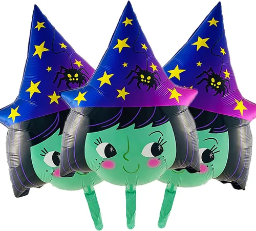 Vista 20 de Globos de murciélago para Halloween, globos de aluminio para fiestas temáticas de murciélagos, suministros de decoración de Halloween, cumpleaños
