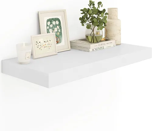 Vista 30 de Heimlove Estantes Flotantes de 12 Pulgadas de Profundidad, Estante de Pared de 12 x 12 Pulgadas de Largo, Estante de Exhibición y Almacenamiento