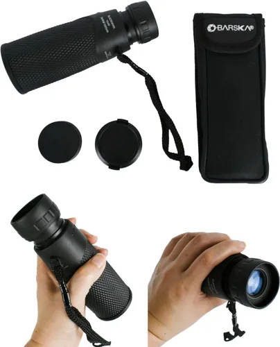 Vista 6 de Blackhawk Monocular impermeable de 10 x 40 pulgadas, a prueba de niebla, óptica multicapa, agarre antideslizante, observación de aves, senderismo