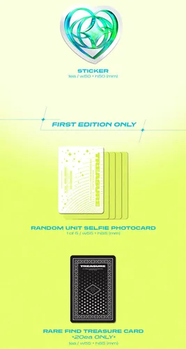 Vista 3 de ( PHOTO BOOK Ver. ) TREASURE THE SECOND STEP : CHAPTER TWO 2nd Mini Album ( LIGHT GREEN + DEEP BLUE - 2 Ver Full Set )+1ea Folded Poster(First Press