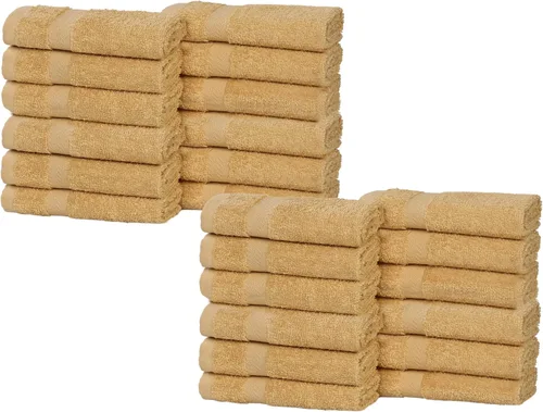 Vista 85 de Superior Juego de toallas surtidas de algodón de 18 piezas, incluye 8 toallas faciales, 6 manos y 4 toallas de baño, artículos esenciales