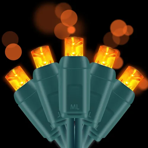 Vista 9 de Juego de luces LED de Navidad de 50 unidades, 5MM de ángulo amplio, luces de Navidad LED para exteriores, para jardín, patio, árboles de Navidad