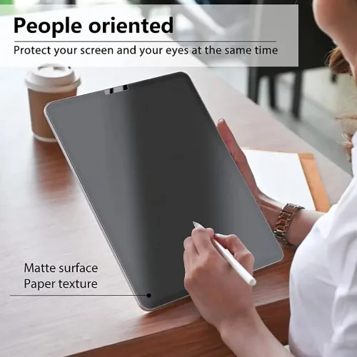 Vista 5 de Protector de pantalla de papel compatible con Lenovo Idea Tab Pro, película de PET mate para dibujar y tomar notas [antirreflejo] [antideslizante]