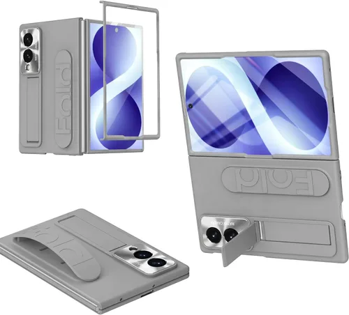 Vista 16 de Funda para Samsung Galaxy Z Fold 8 Ultra Protect con soporte de pulsera, pantalla integrada y protección de lente a prueba de golpes, protección