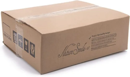 Vista 9 de Nature Smile Perchas de madera con muescas y gancho cromado antioxidante, paquete de 10 unidades (blanco)